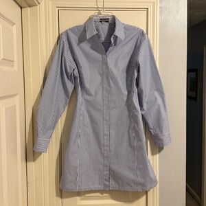 THEORY Long Sleeve Shirt Dress Size 4